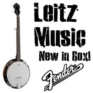 Fender FB 300 Banjo Beginner Value Pack 5 String Learning New in Box 