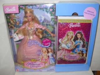 669 Barbie Princess & the Pauper Doll & VHS Video Set  