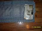   JC PENNEY HOME LISETTE Smoke Blue LACE Tailored SHEER VALANCE 60 x 14