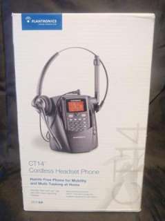 Plantronics CT14 DECT 6.0 Cordless Phone Noise Canceling Headset 