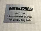 TWO BENDIX KING RADIO CHARGERS, STANDARD RATE, BATTERY