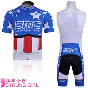 2011 BMC UCI cycling jersey + bib shorts + cap Bike bicycle clothes 
