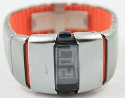New Mens Nike D Line Big Al Watch WC0001 046 Aluminum Orange 