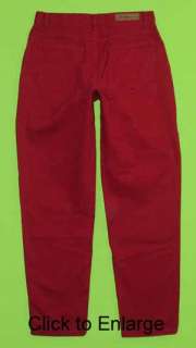 Bill Blass Easy Fit RED sz 8 x 30 Womens Jeans Denim Pants FM73  