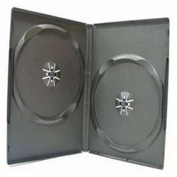 100 STANDARD Black Double DVD Cases  