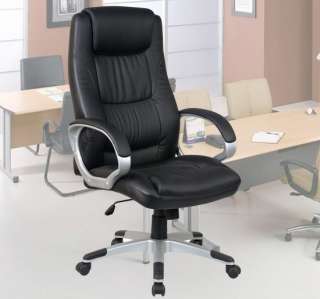 High Black Executive Ergonomic Leather Computer Office Desk Chair New 