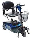 Drive Medical Bobcat 3 Wheel Compact Electric Mobility Scooter Blue 