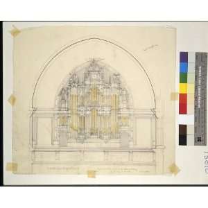   ,NC,Banquet Hall,Pipe Organ,Elevation,1895,Hunt