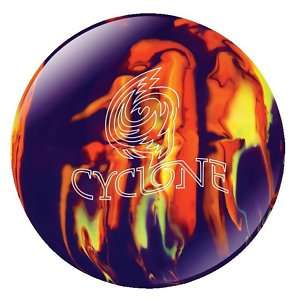 15lb Ebonite Cyclone Purple/Orange/Yellow Bowling Ball  