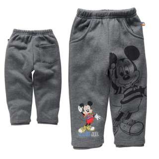 Boxing Sale! NWT Boys Kids Mickey Mouse Fleece Pants 2 5 Years 0815 