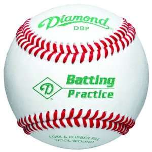  Diamond DBP Batting Practice Baseball (White, One Dozen 