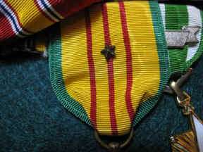 vietnam service medal ribbon with one bronze star service all services
