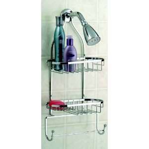   Bath Tub Shower Hanging Metal Shower Caddy Chrome Plated Steel: Home