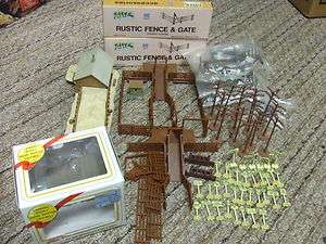 HO SCALE FENCING, BUILDINGS & SIGNS (S)  