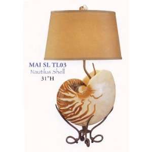  Nautilus Shell Table Lamp