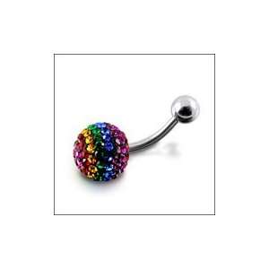  Crystal stone Belly Ring Piercing Jewelry Jewelry