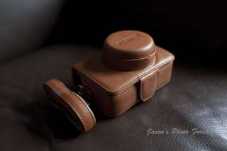 Camera Leather Case bag FUJI X100 Light Brown + strap  