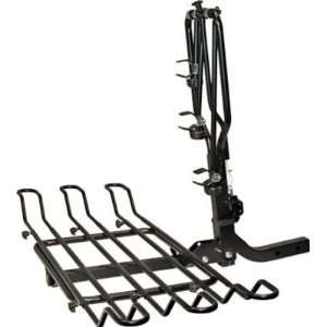  New 3 Bicycle Carrier Fold Up Trailer Bike Mount Rack 
