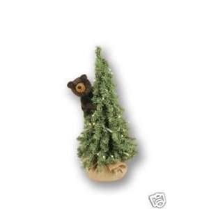  18 Pre Lit Christmas Tree w/ Black Bear Table PINE: Home 