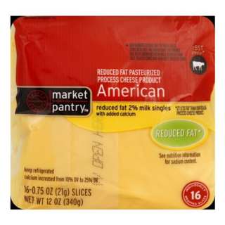Market Pantry® Reduced Fat American Cheese Singles   12 oz. 16 