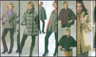   McCalls Misses Plus Size Coats Jackets or Capes Sewing Pattern  
