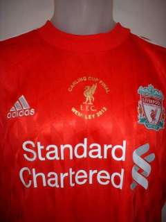 Liverpool BNWT Carling Cup 2012 Football Soccer Jersey Shirt Adidas 