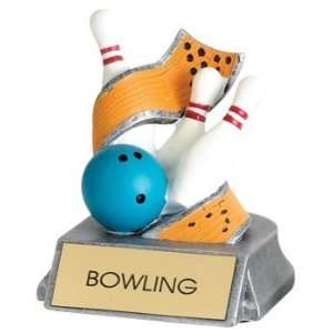  Bowling Trophies   4 Inch Bowling Resin