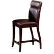 Nottingham Curved Non Swivel Counter Height Stools  Brown 