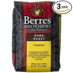 Berres Brothers Coffee Roasters Espresso Dark Roast, Whole Bean, 10 