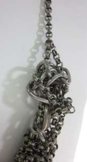 NEW NUGAARD DESIGNS Gunmetal Twisted Chain Necklace  