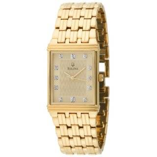  Bulova Mens 97D102 Diamond Accented Champagne Dial Watch 