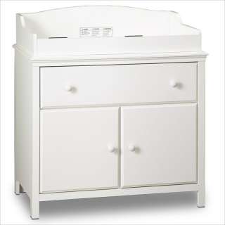 South Shore Cotton Candy Dr Wood White Changing Table  