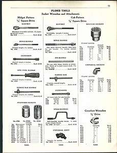   ad 5 Page Plomb Tools Socket Wrenches Ratchets Hammers Chisels  