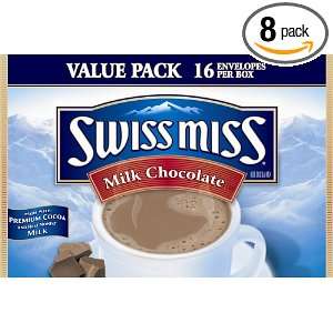 Swiss Miss Hot Cocoa Mix, Milk Chocolate Value Pack, 16 Count Box 