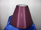 DEEP PURPLE SILKGLOW HB LAMP SHADE  CLIP ON  TOO COOL! FREE SHIPPING 
