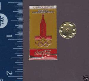 MOSCOW 1980 Summer Olympics Poster Coca Cola 1996 PIN  