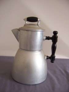 Vintage Stove Top Coffee Percolator Aluminum WEAR EVER 64oz 8 cup Pat 