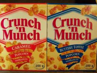 CRUNCH N MUNCH POPCORN WITH PEANUTS various flavours  