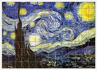 Noche de estrellada Vicente Van Gogh   este hermoso mural se compone 