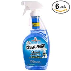 NeverScrub Glass & Multi Surface Cleaner, 2.5 Pounds Bottles (Pack of 