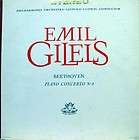 EMIL GILELS BEETHOVEN PIANO CONCERTO 4 RECORD ALBUM  
