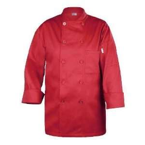  Chef Works REPC Red, Nantes Basic Chef Coat, Red, 2X Large 