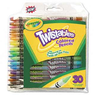 30 Crayola Twistables Colored Pencils, Nontoxic 071662874094  