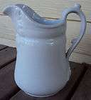ANTIQUE MID 19TH C JOHN MADDOCK & SON WHITE IRONSTONE WATER PITCHER