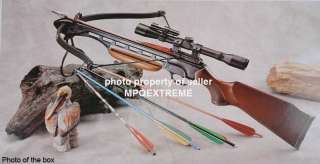 150 LB HUNTING CROSSBOW +LASER+4x20 SCOPE +8 BOLTS NEW  