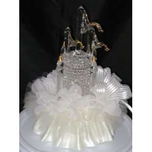    Ivory Light Up Cinderella Castle Cake Topper: Home & Kitchen