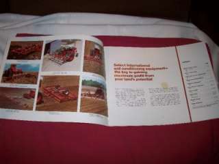   Soil Conditioning Eq. Brochure Harrows Cultivator Chisel Plow  
