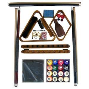  Pool Table Accessory Kit W Classic Marble Ball Set