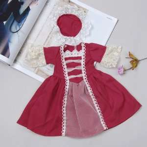   Red Doll Clothes Dress Fit American Doll 18 Inch: Toys & Games