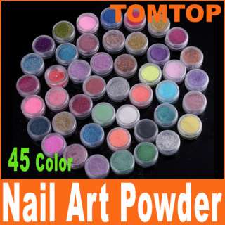 45 Color Make up Glitter Nail art Powder Body Pigment  